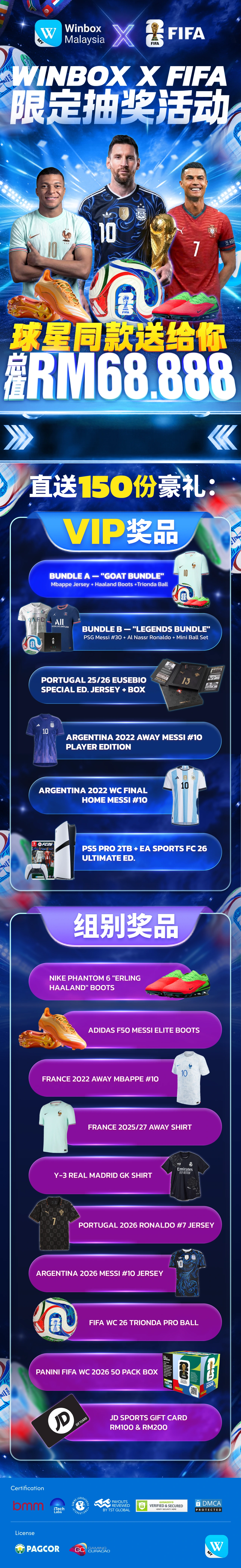Winbox Malaysia × FIFA – Exclusive Mega Giveaway, FREE RM68,888 Football Star Collectibles